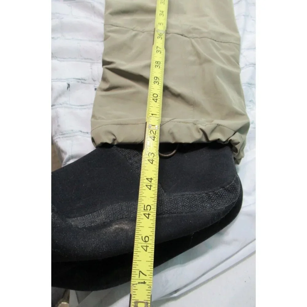 Cloudveil Goretex Footed Ski Snow Outdoor Pants Unisex Size Medium Tan Brown - Picture 6 of 8